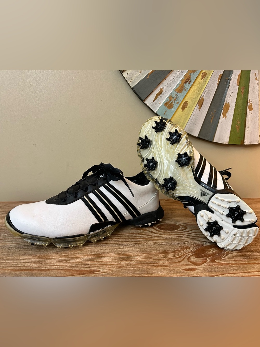 Adidas Golf cleats Powerband FitFoam men's 8.5 women's 9.5
